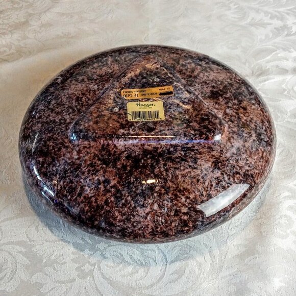 Haeger Pottery Brown Ming Saucer Ceramic Planter - Picture 4 of 5